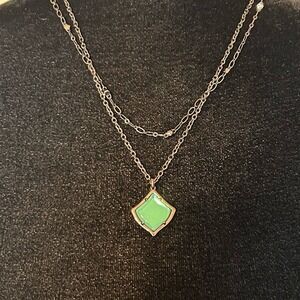 Kendra Scott Kasey Multistrand‎ Gun Metal Pendant Necklace